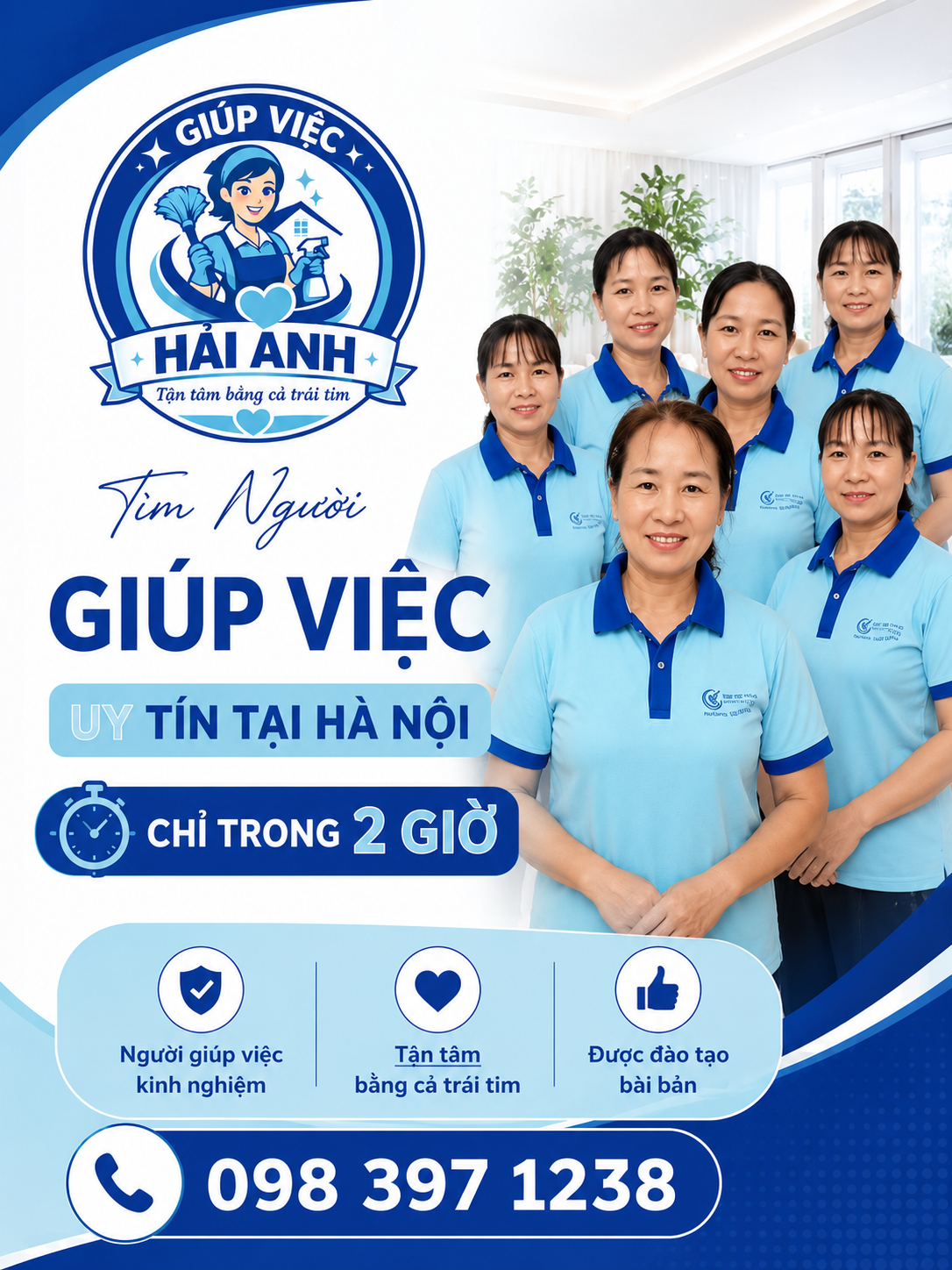 Giúp Việc Hoàng Mai Uy Tín – Có Mặt Trong 2 Giờ